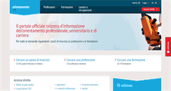 Desktop Screenshot of orientamento.ch